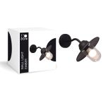 D'Lite Wandleuchte Ember Schwarz | IP54 - Geeignet für 1x E27