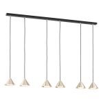 Emibig Pendelleuchte Elit Stahl Schwarz | Geeignet für 6x GX53 - Max 12W