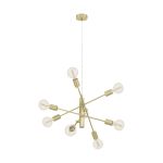 Eglo Pendelleuchte Gradoli 1 Stahl Gold | IP20 - Geeignet für 8x E27 