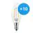 Mehrfachpackung 10x Philips Corepro LED Kerze E14 Gedreht Kerze Fadenlampe Klar 2W 250lm - 827 Extra Warmweiß | Ersatz für 25W