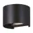 Eglo Wandleuchte Calpino 3 Aluminium Schwarz Up & Down 2W 420lm - 830 Warmweiß | IP54