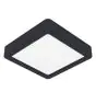 Eglo Deckenleuchte Fueva 6 Plastik Schwarz 7W 1100lm - 827-840-865 CCT