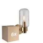 Mehrfachpackung 6x Nordlux Tutan Wandleuchte Glas Kupfer | Geeignet für E14