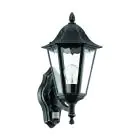 Eglo Wandleuchte Navedo Aluminium Schwarz | IP44 - Geeignet für 1x E27 - Bewegungssensor
